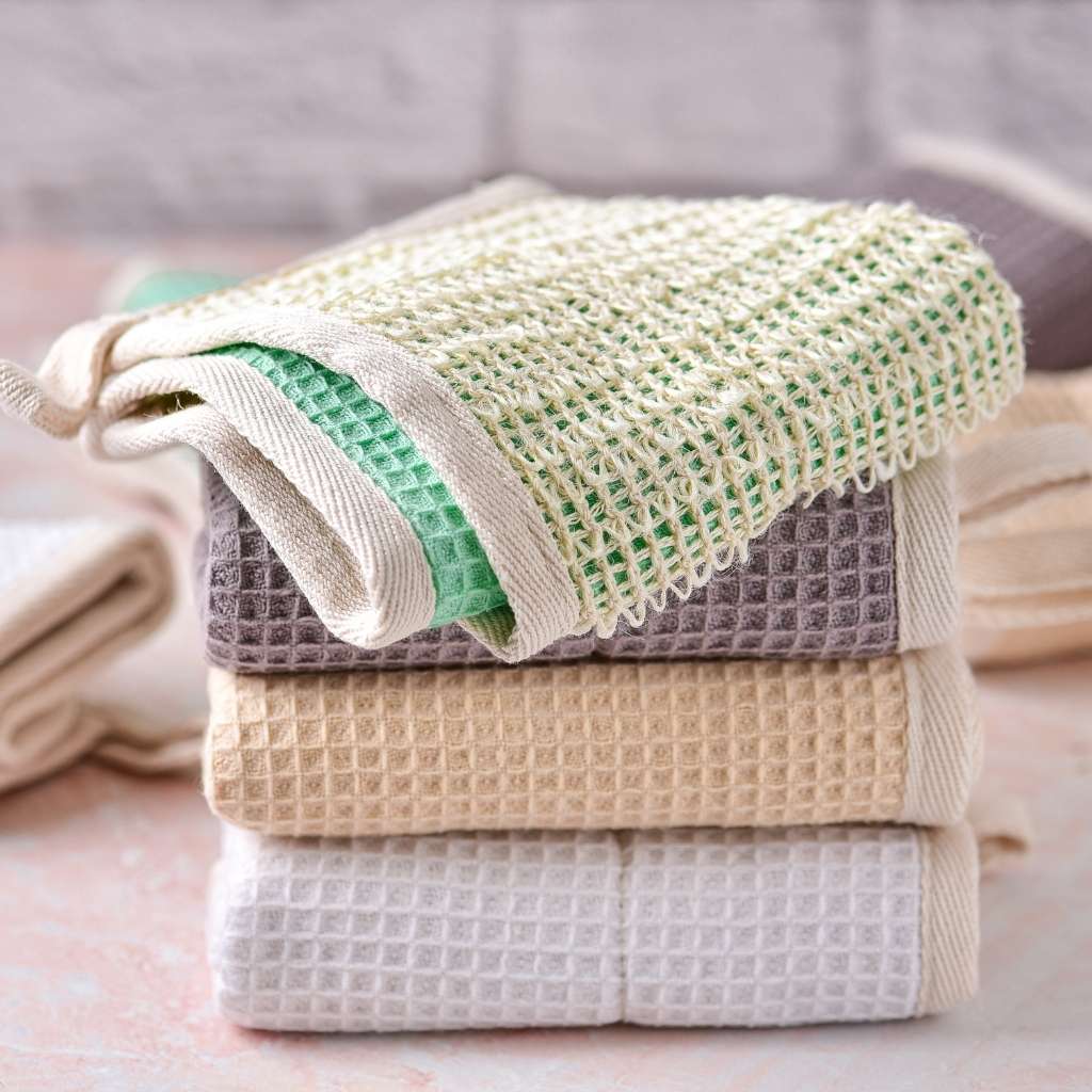 Reusable Dish Cloths - 100% Organic Sisal / Cotton Cloth - Bare and Bubbly Ltd