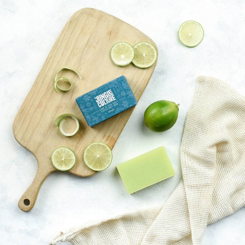 Jungle Culture Body Soap - Lime & Sea Salt Natural Soap Bar