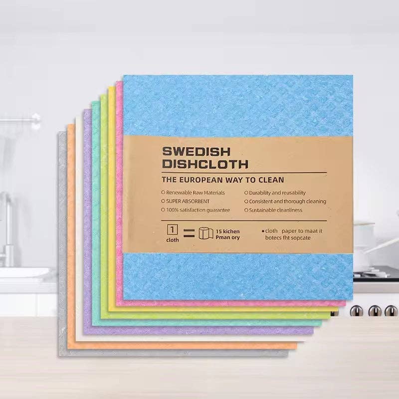 Swedish Dish Cloths - 4 Pack: Grey - Bare and Bubbly Ltd