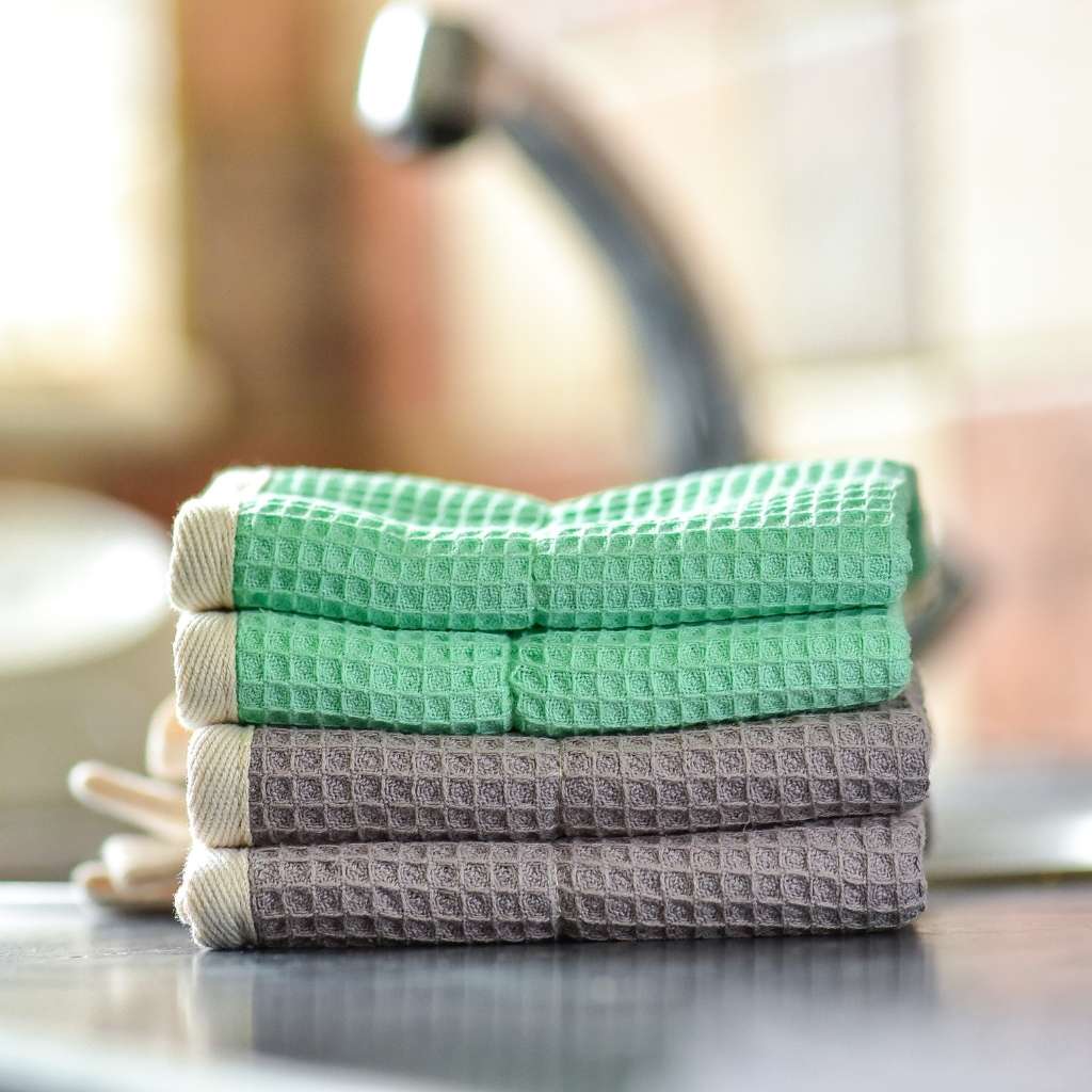 Reusable Dish Cloths - 100% Organic Sisal / Cotton Cloth - Bare and Bubbly Ltd