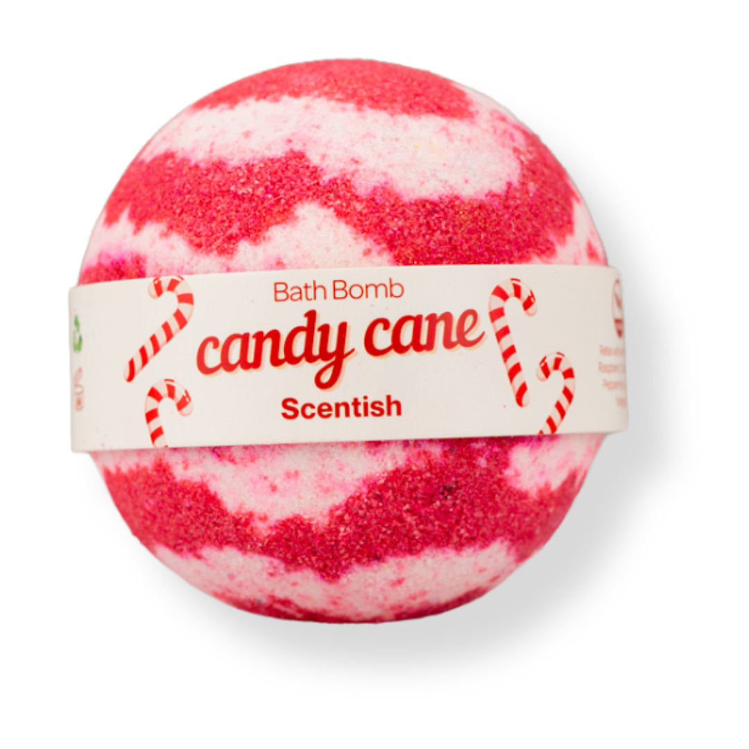 Scentish Candy Cane Bath Bomb