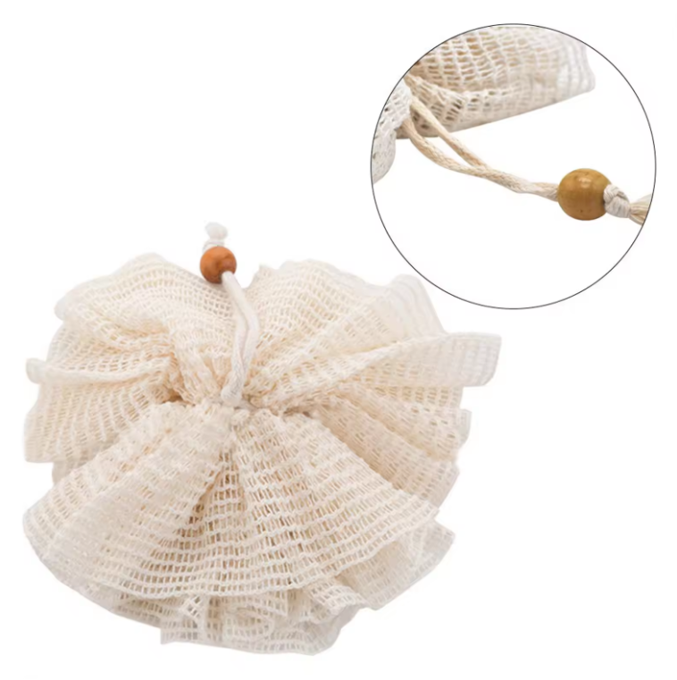 Organic Cotton Pouf - Bare and Bubbly Ltd