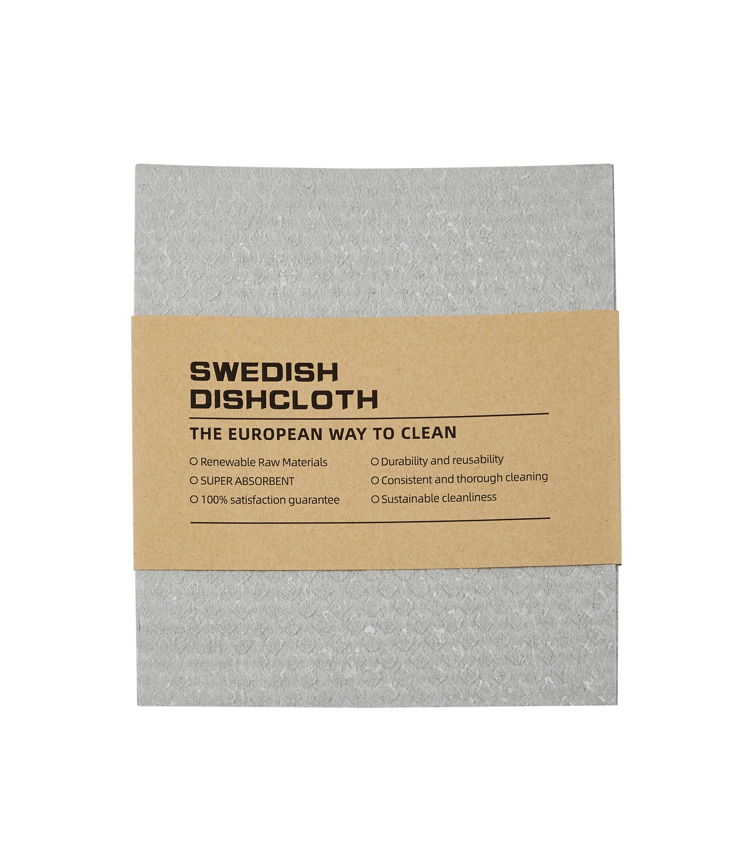 Swedish Dish Cloths - 4 Pack: Grey - Bare and Bubbly Ltd