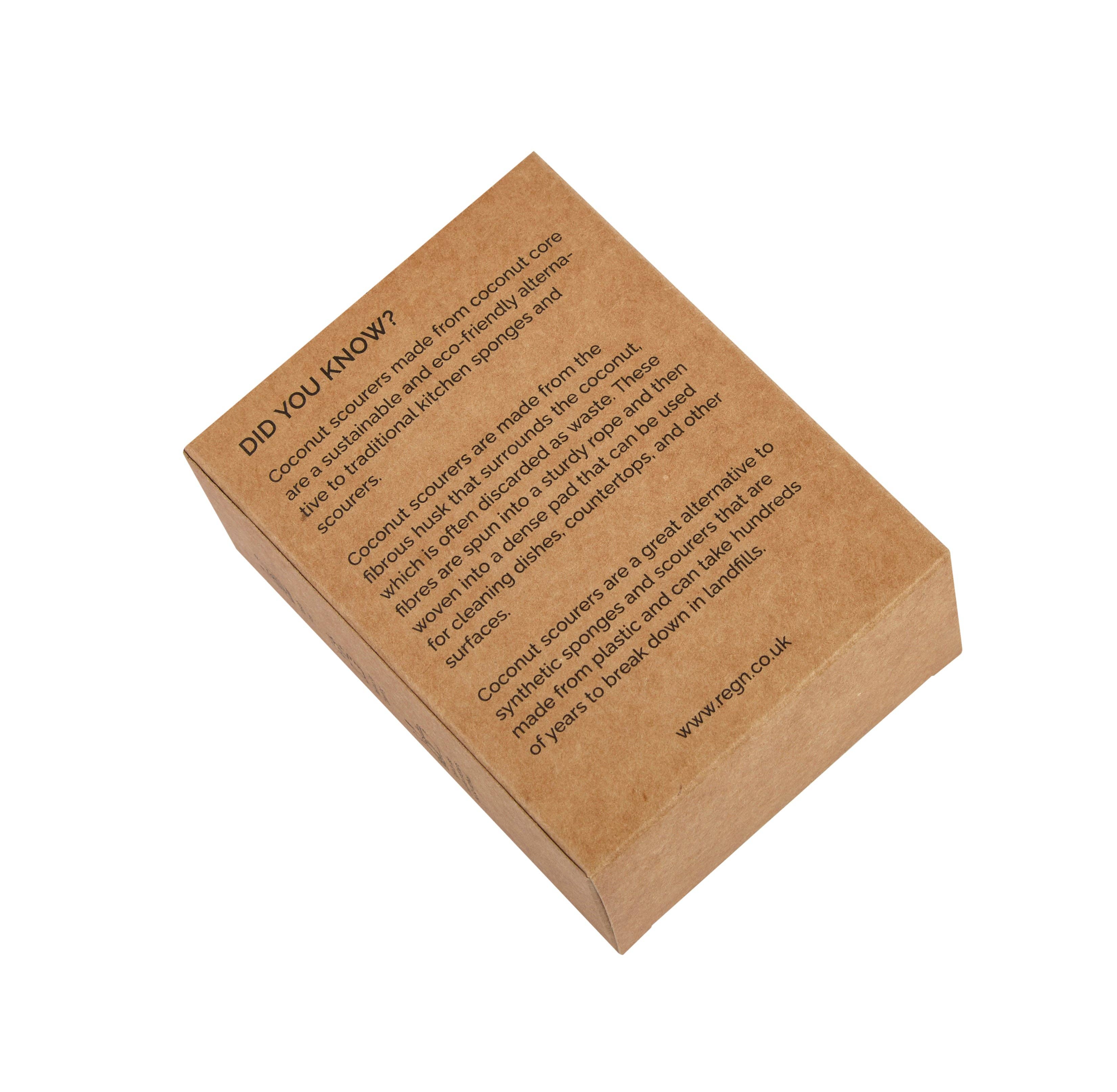 Re:gn Biodegradable Coconut Kitchen Scourers - Pack of 5 - Bare and Bubbly Ltd