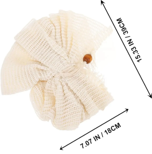 Organic Cotton Pouf - Bare and Bubbly Ltd