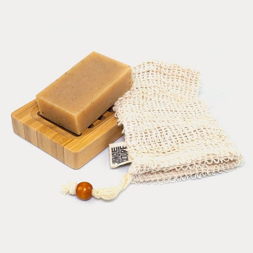 Soap Bag - Sisal | Natural Fibre Mesh Soap Pouch Sack - Bare and Bubbly Ltd