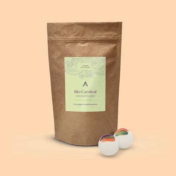 Ascent Rio Carnival Lime and Ginger Mini Bath Bomb Pouch