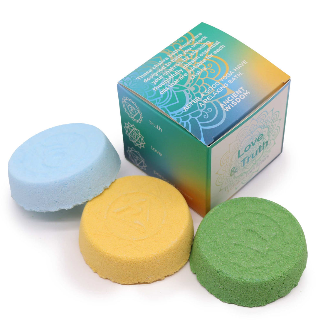 Chakra Bath Fizz Love &amp; Truth Set - Bare and Bubbly Ltd