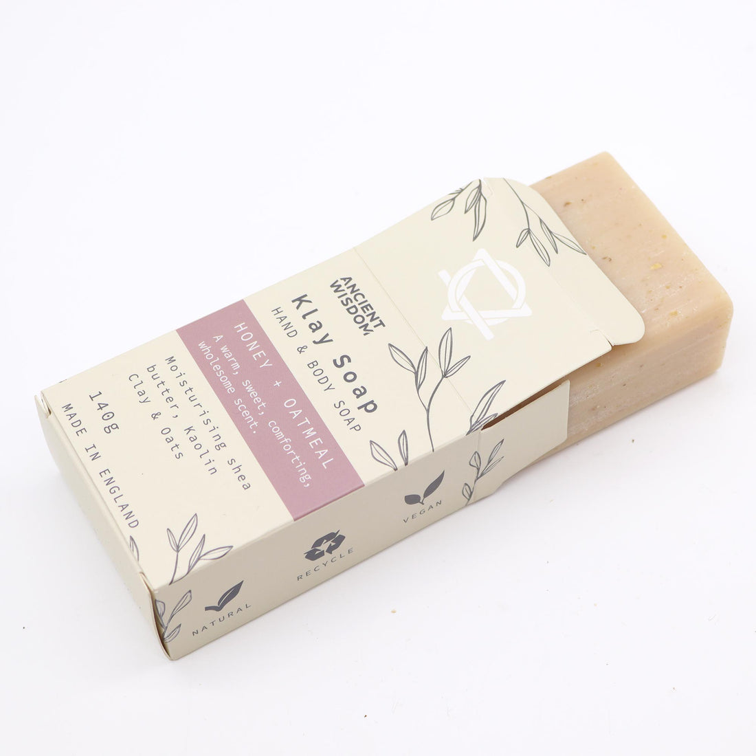 Honey &amp; Oatmeal Klay Soap - Bare and Bubbly Ltd