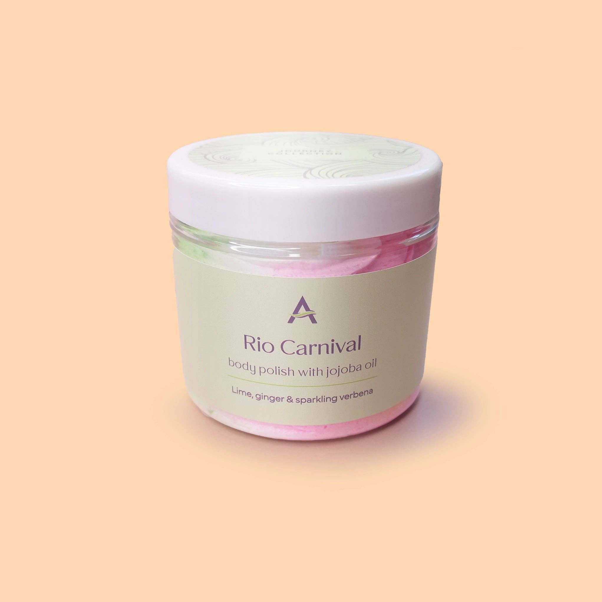 Ascent Rio Carnival lime and ginger whipped soap body scrub