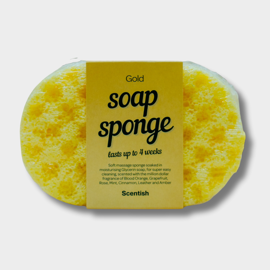 Scentish Gold Soap Sponge - Bare and Bubbly Ltd