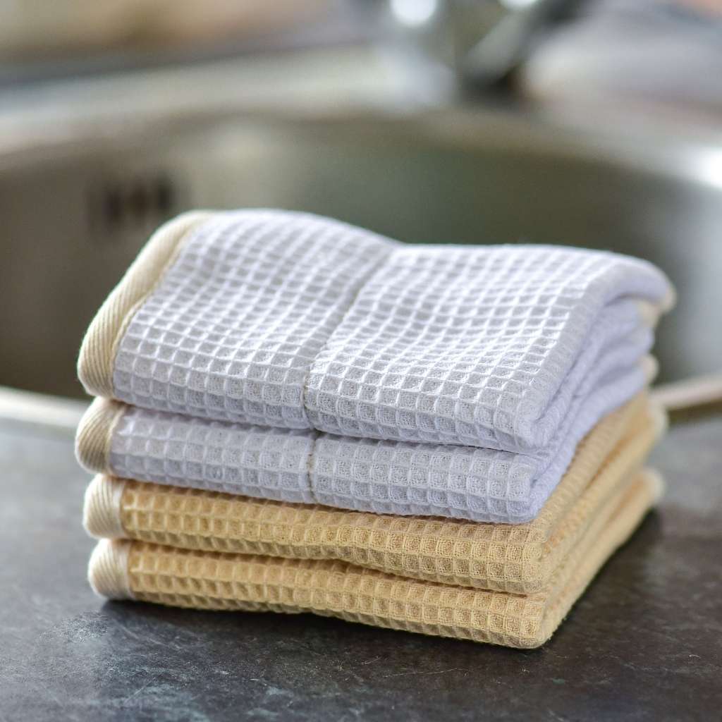 Reusable Dish Cloths - 100% Organic Sisal / Cotton Cloth - Bare and Bubbly Ltd