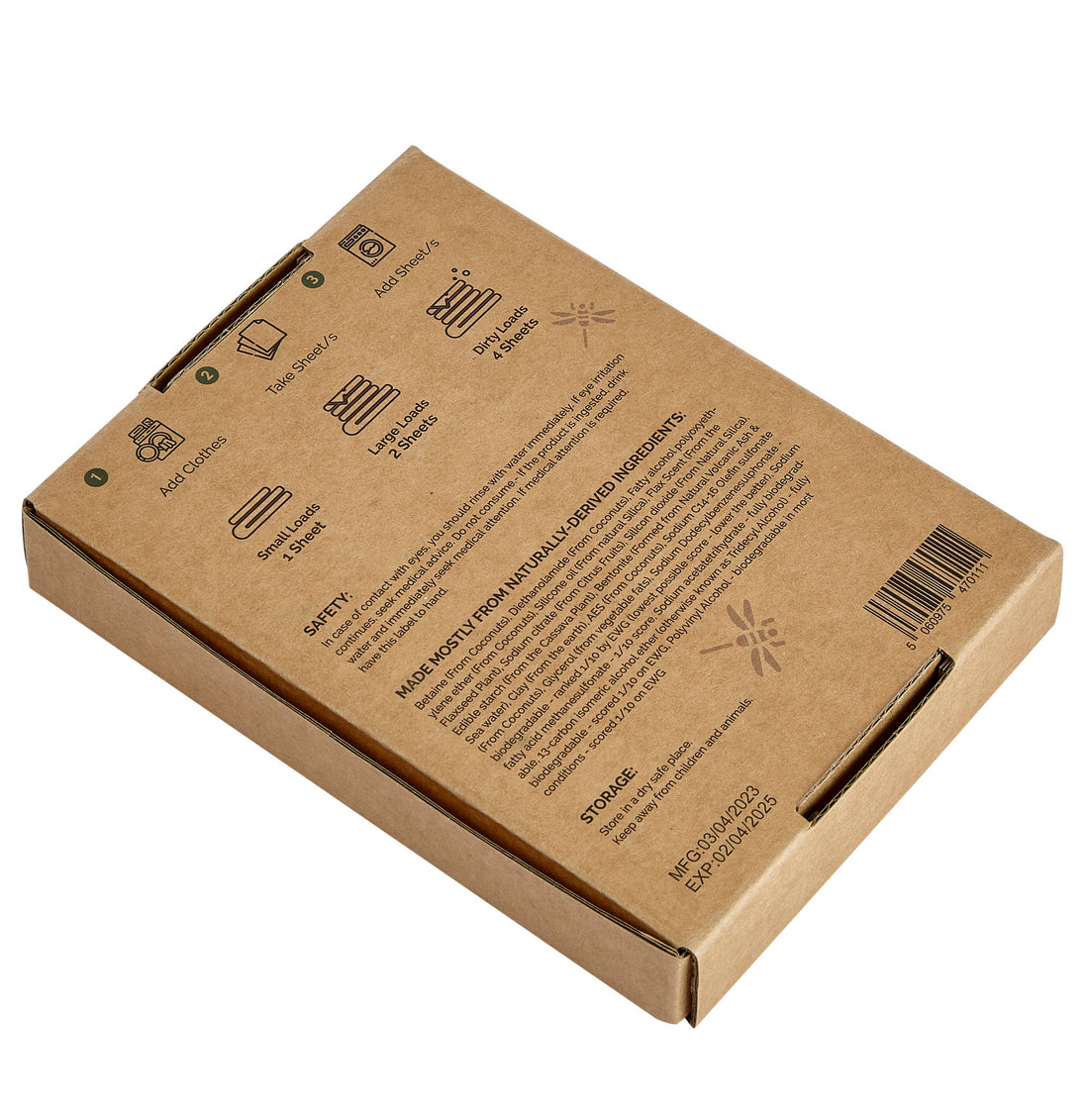 Re:gn Laundry Detergent Sheets - Pack of 64 (Plastic-Free): Naturally Scented - Bare and Bubbly Ltd