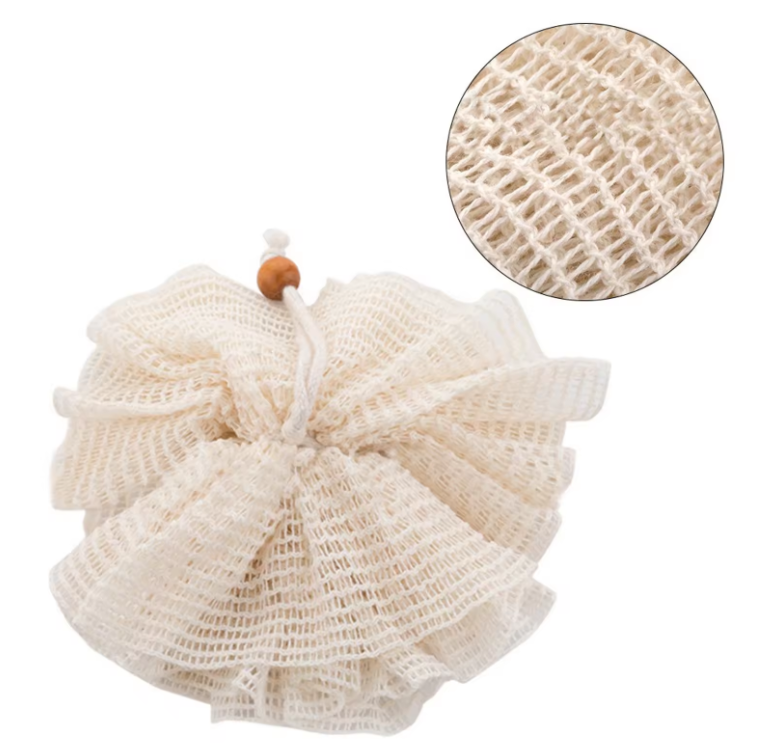 Organic Cotton Pouf - Bare and Bubbly Ltd