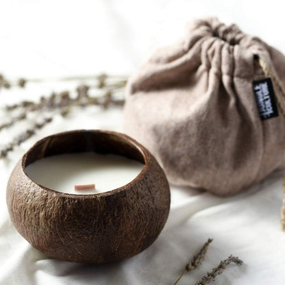 Coconut Shell Candle Toasted Coconut - Bare and Bubbly Ltd