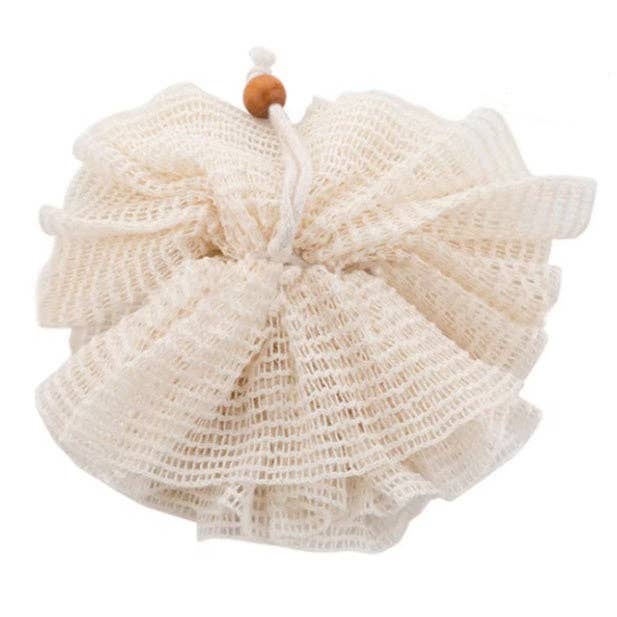 Organic Cotton Pouf - Bare and Bubbly Ltd