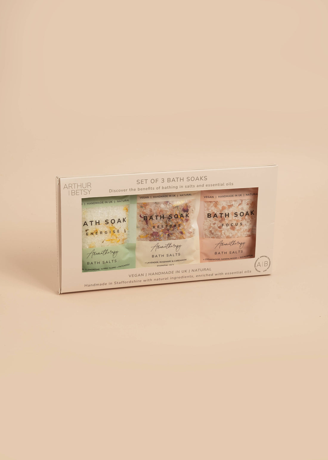 Arthur Betsy Aromatherapy bath salts gift set