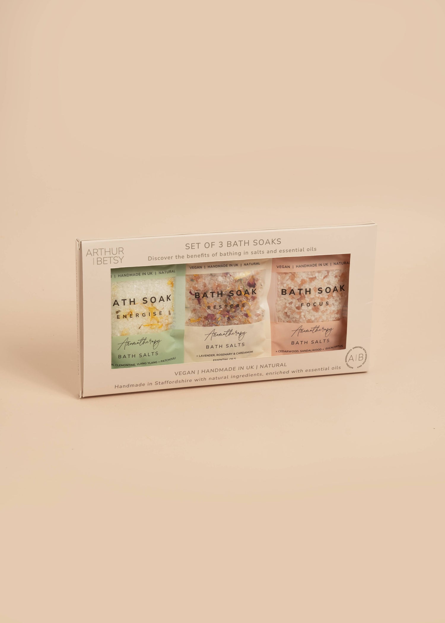 Arthur Betsy Aromatherapy bath salts gift set