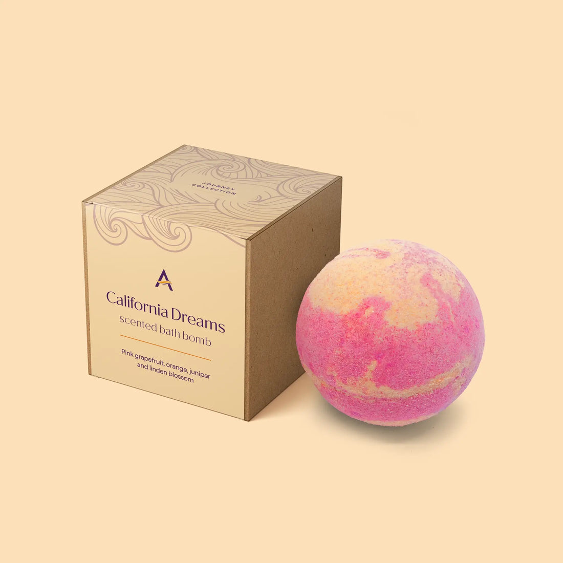 Ascent California Dreams orange and grapefruit bath bomb